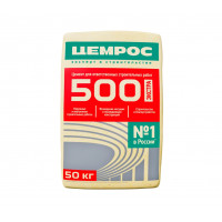 Евроцемент (портландцемент со шлаком) Цемрос М500 Д20 50 кг