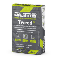 Штукатурка цокольная армированная GLIMS®Tweed 20 кг