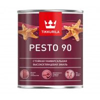 Эмаль алкидная Тиккурила ПЕСТО 90 (МИРАЛКИД 90) высокоглянцевая 0,9 л