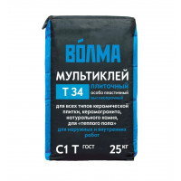 Плиточный клей Волма Мультиклей Т34 25 кг