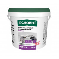 Шпаклевка готовая суперфинишная Основит ЭЛИСИЛК РА39 W 28 кг