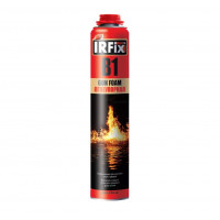 Пена монтажная профи IRFIX B1 Gun Foam огнеупорная полиуретановая 800 мл